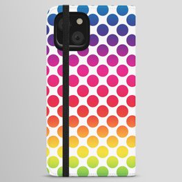 Rainbow Polka Dots #2 iPhone Wallet Case