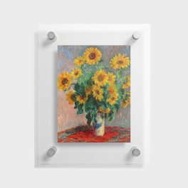 Claude Monet - Bouquet of Sunflowers Floating Acrylic Print