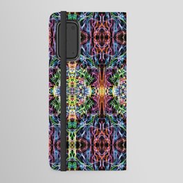 Liquid Light Series 78 ~ Rainbow Abstract Fractal Pattern Android Wallet Case