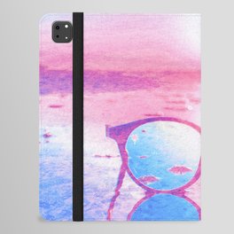 sunset glasses vaporwave impressionism painted realistic still life iPad Folio Case