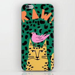 Leopard raw iPhone Skin