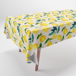Summer, citrus ,Sicilian style ,lemon fruit pattern  Tablecloth