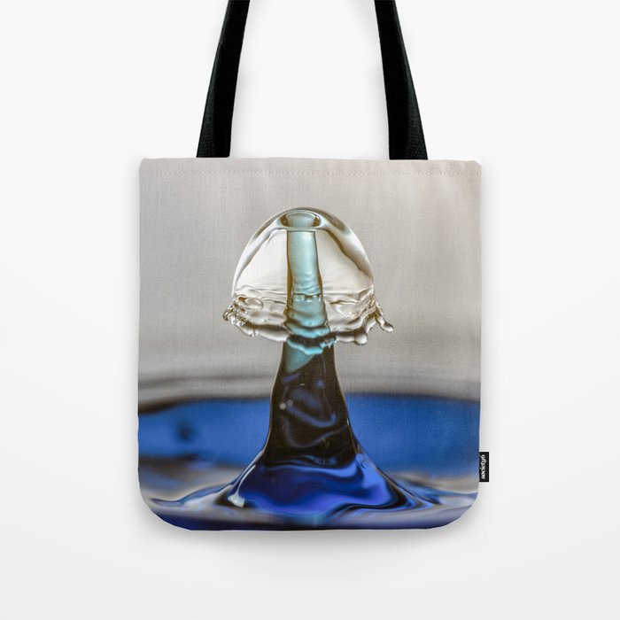 Blue liquid mushroom 5994 Tote Bag