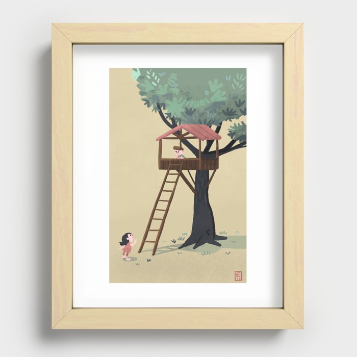 Treehouse Recessed Framed Print