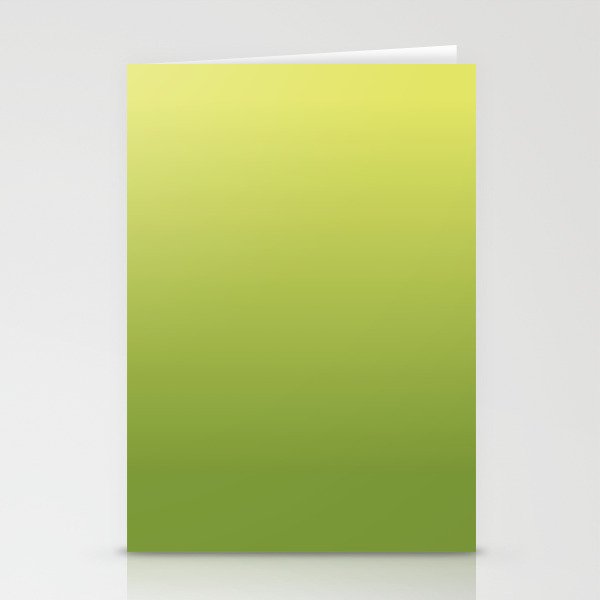 OLIVE GREEN GRADIENT  Stationery Cards