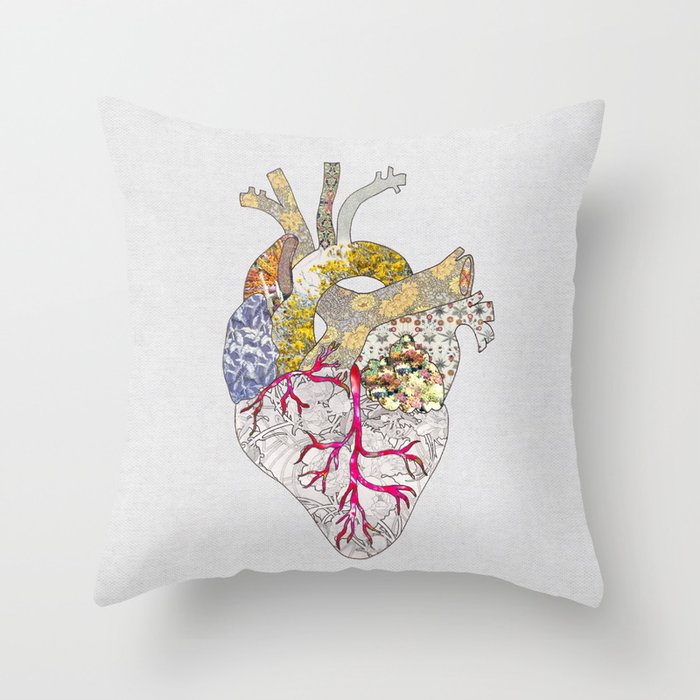 My Heart Is Real Throw Pillow