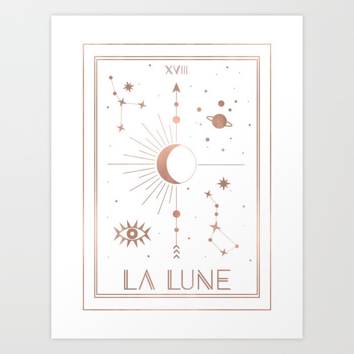 La Lune or The Moon White Edition Art Print