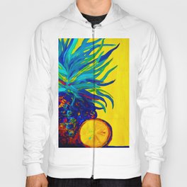 Blue Pineapple Abstract Hoody