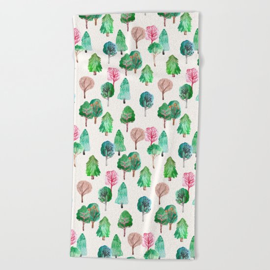 Little Trees Beach Towel