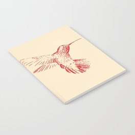 Red Hummingbird Graphic Notebook