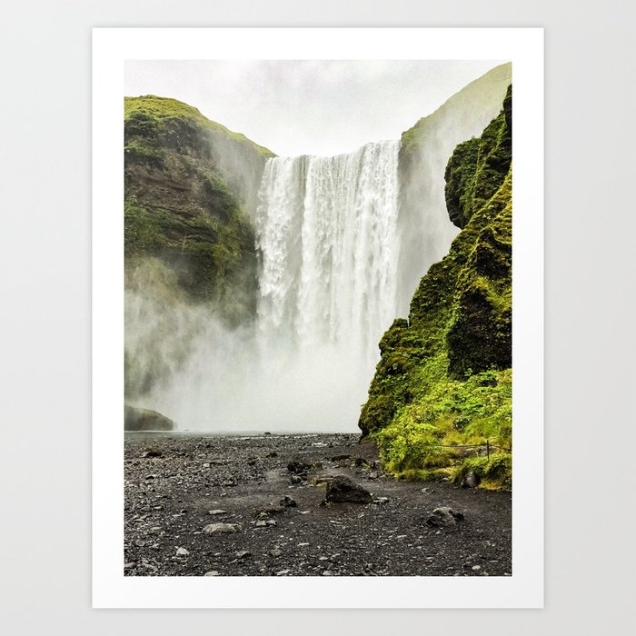 Skogafoss Iceland Waterfall Art Print