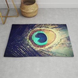 Peacock Feather  Rug