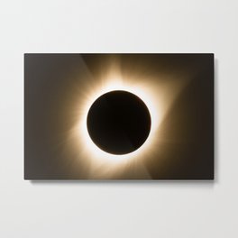 Totality - 2017 Total Solar Eclipse with Golden Corona Metal Print | Digital, Nebraska, Sun, Solar, Artwork, Color, Totaleclipse, Eclipse, Photo, Solareclipse 