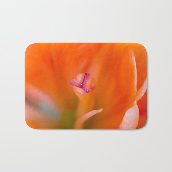 Lily Flower Closeup Bath Mat