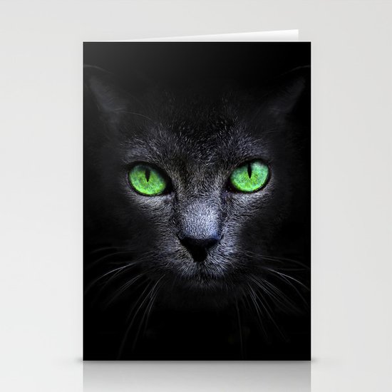Black Cat Stationery Cards