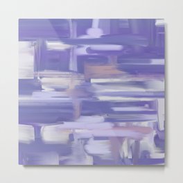 Very Peri Oil Abstract Metal Print | Colorof2022, Veryperi, Abstractoil, Lotus, Periwinkleblue, Coloroftheyear, Marble, Hawtornrose, Burnishedlilac, Graphicdesign 