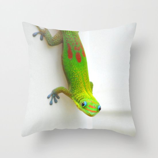 Gecko Throw Pillow