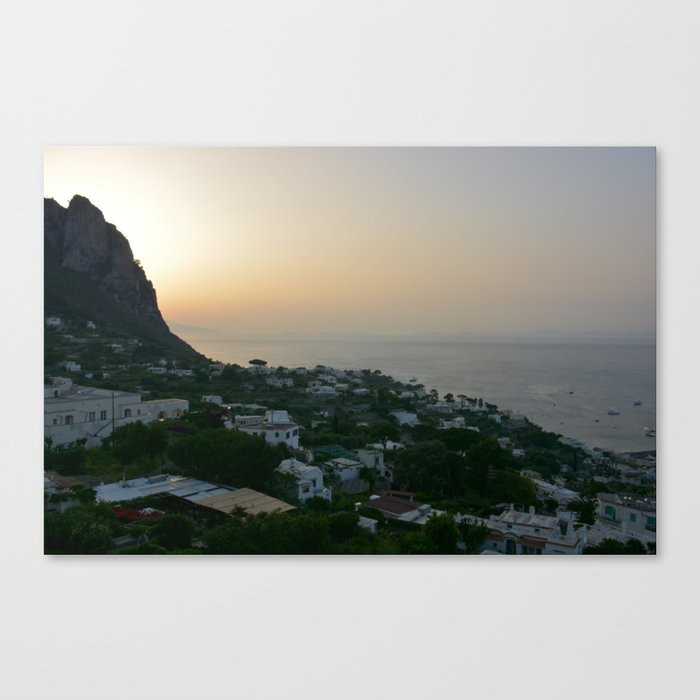 Capri Sunset Canvas Print