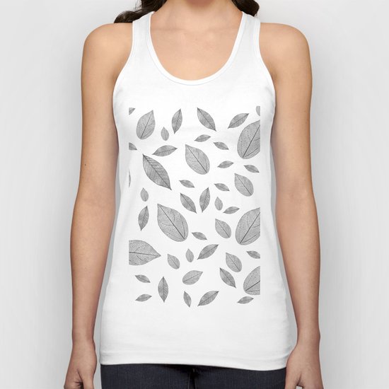 leaf pattern Unisex Tank Top