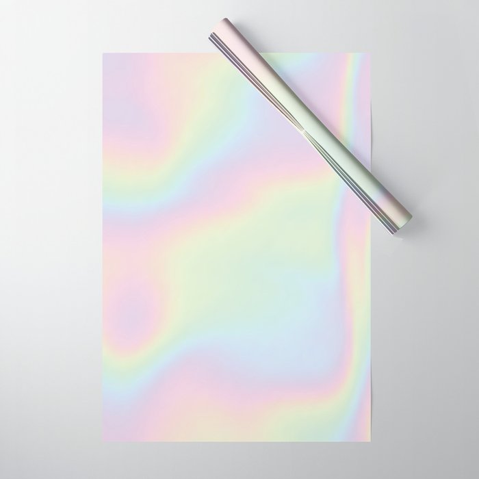 Rainbow Metalic Holography  Wrapping Paper