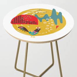 Freedom & Flight Abstract Design Side Table
