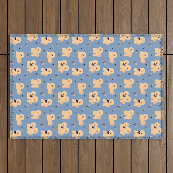 Bichon Frise Puppies Outdoor Rug