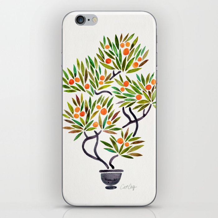 Bonsai Tree – Orange Fruit iPhone Skin