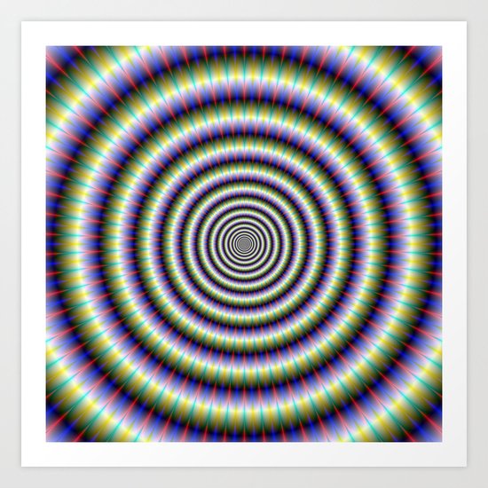 Fractal Rings Art Print