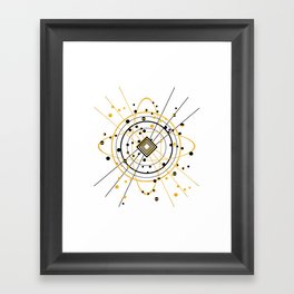 Complex Atom Framed Art Print