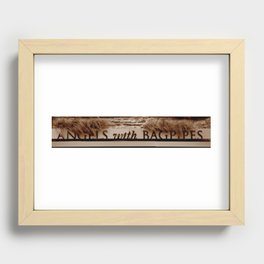 Angles with Bagpipes Recessed Framed Print