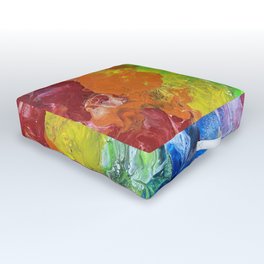 Rainbows are awesome, just like you! Outdoor Floor Cushion