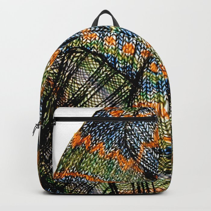 Color Knit Cap Backpack