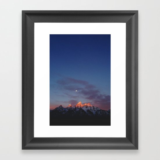 Teton Tips Framed Art Print