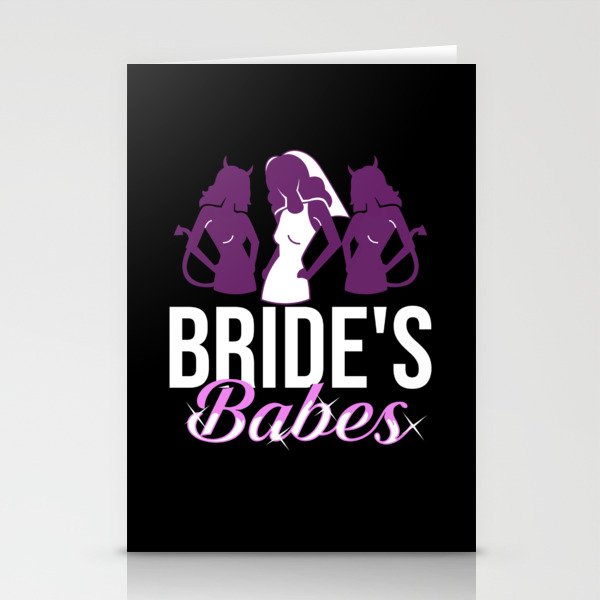 Bachelorette Party Bridesmaid Bride Before Wedding Stationery Cards