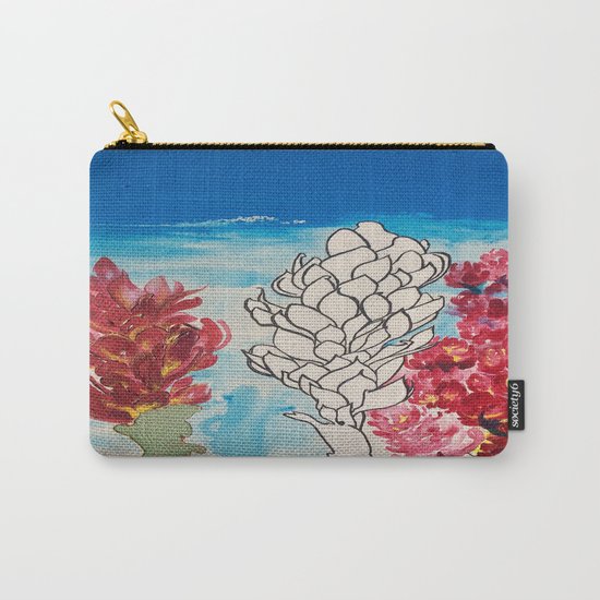 Alpinia purpurata – Red Ginger Flower Carry-All Pouch