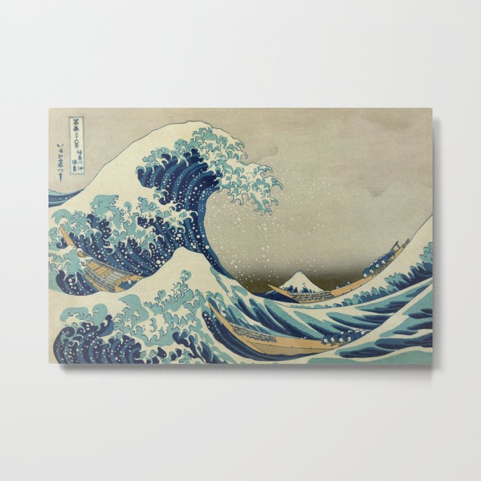 The Great Wave off Kanagawa Metal Print