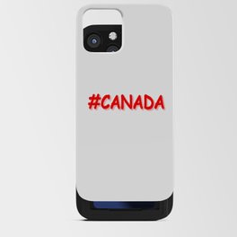 "#CANADA" Cute Expression Design. Buy Now iPhone Card Case