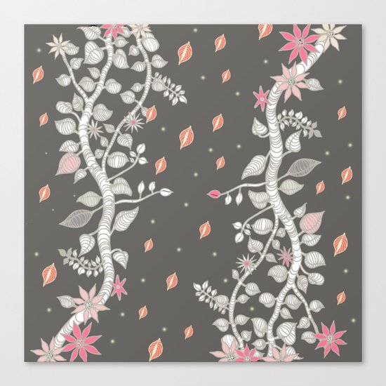 ivy stream Canvas Print
