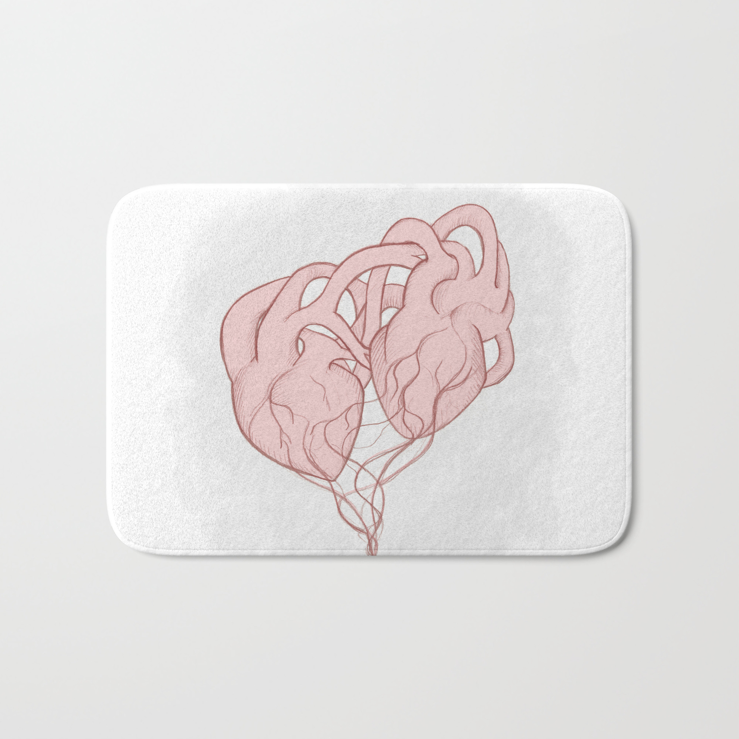 Tangled Hearts Bath Mat By Kazpalladino Society6 Tangled Hearts Bath Mat By Kazpalladino Society6
