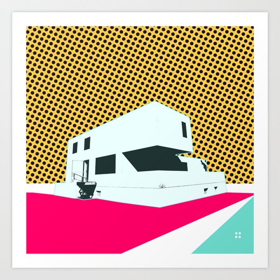 Bauhaus Meisterhaus Pop 2 Art Print