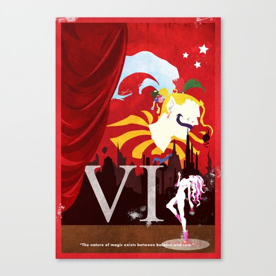 Vintage FF Poster VI Canvas Print