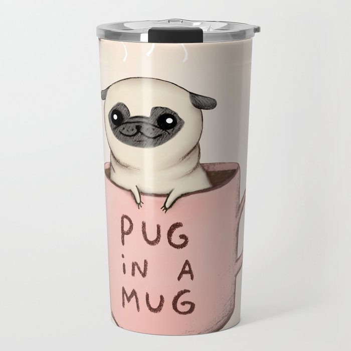 Pug store travel mug