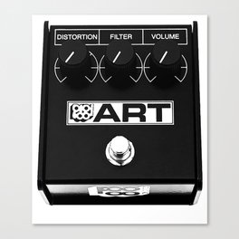 ART Guitar Classic Distortion Effects Pedal Canvas Print