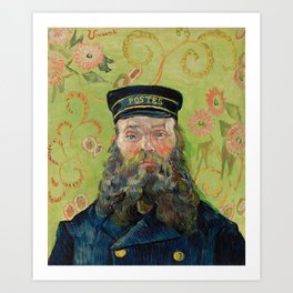The Postman, Joseph Roulin, by Vincent van Gogh, 1889 Art Print