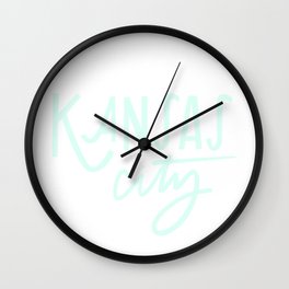Mint Kansas City Wall Clock | Kansas, Kc, Typography, Kansascity, Kansascitian, Graphicdesign, Drawing, Missouri, Kclove, Lovekansascity 