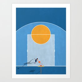 Shoot Hoops  Art Print