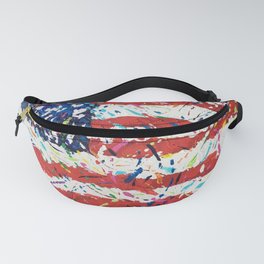 Born on the 4th of July, US Confetti Flag Fanny Pack