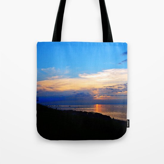 Sunset Balcony silhouette Tote Bag