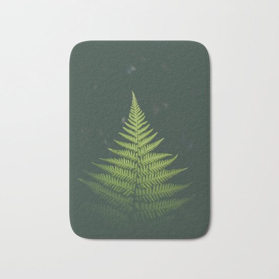 Fern Leaf Green Bath Mat