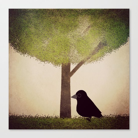 Crow-196 Canvas Print